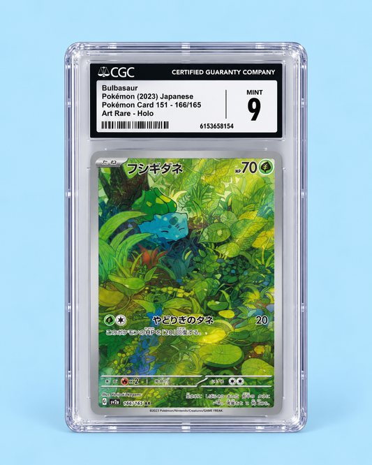 Bulbasaur 166/165 – Pokémon Card 151 Japanese – CGC 9 Mint
