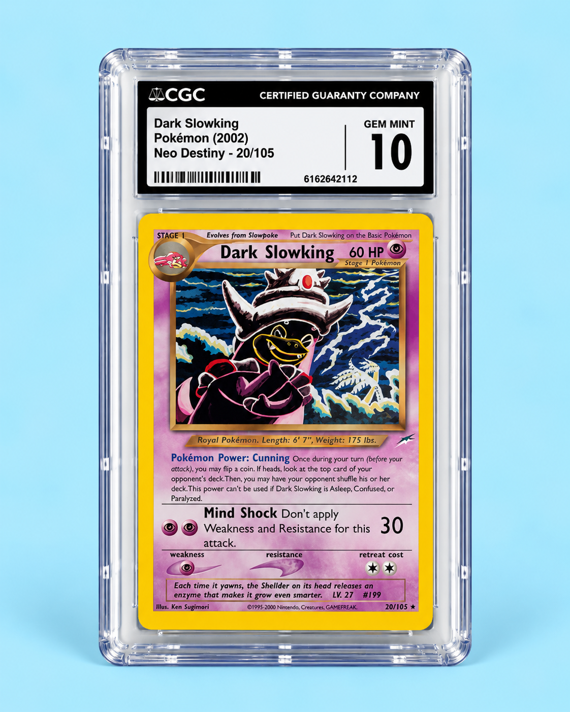 Dark Slowking 20/105 – Neo Destiny – CGC 10 Gem Mint