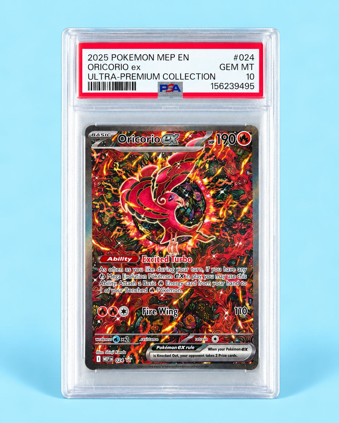 2025 Pokémon Mega Evolution Oricorio ex #024 Ultra-Premium Collection – PSA 10 Gem Mint